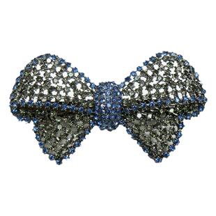 气质镶钻蝴蝶结发夹后脑勺小号半扎发顶夹发卡妈妈夹子头饰弹簧夹