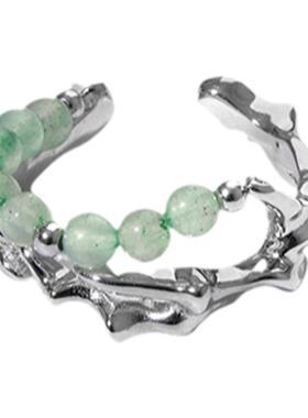 PTC新中式高级感S925银开口戒指