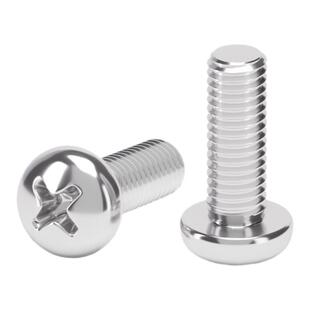 镀锌圆头十字螺丝机螺钉盘头螺栓开关螺钉按斤GB818m3m4m5m6m8