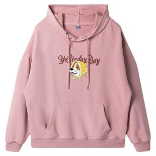 胖女童休闲卫衣秋款宽松中大童装加肥加大码女孩秋冬季保暖上衣服