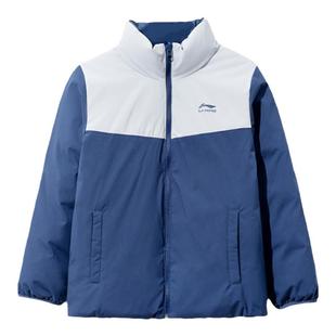 李宁儿童羽绒服男款2025秋冬新款男大童鸭绒短款棉服加厚冬装外套