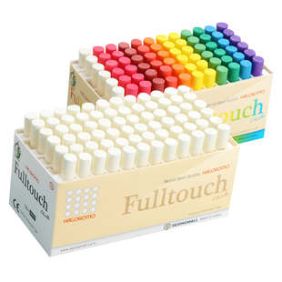 韩国羽衣粉笔白色无尘无毒儿童进口彩色鲜艳教师专用黑板报不脏手雨衣72支正品hagoromo官方旗舰店