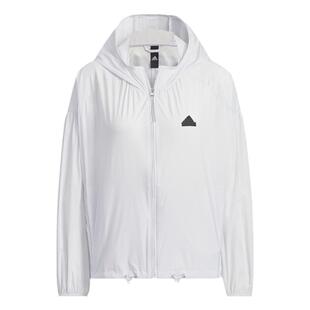 Adidas阿迪达斯女子2024夏防晒UPF50+运动休闲连帽夹克外套IM8835
