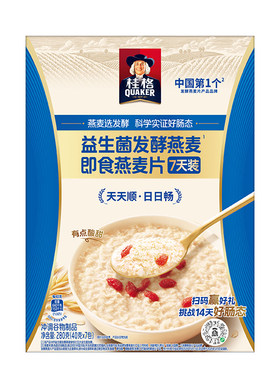 桂格益生菌发酵即食燕麦片