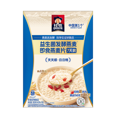 桂格益生菌发酵即食燕麦片