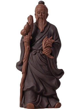 古代名医扁鹊陶瓷人物摆件