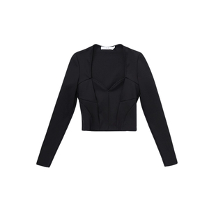 IRO NIGHT 2026年春季纯色桃心领长袖上衣WM16FLORISSE23W