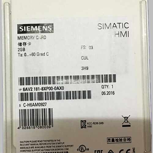 议价6AV2181-8XP00-0AX0西门子触控屏幕SD记忆卡2GB 6AV21818XP00