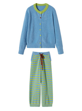 almondrocks半边绒家居服套装
