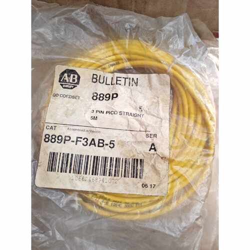 询价-AB   BULLETIN连接线889P-F3AB-5，实物