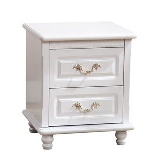 欧式床头柜迷你小型30\35\40cm宽窄款实木卧室超窄免安装白色极窄