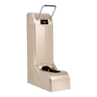 智能鞋套机全自动商用家用工厂带扶手立式充插两用高端智能脚套机