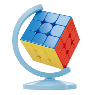 魔域文化魔方地球仪支架底座2阶3阶4阶放魔方摆件可旋转儿童玩具