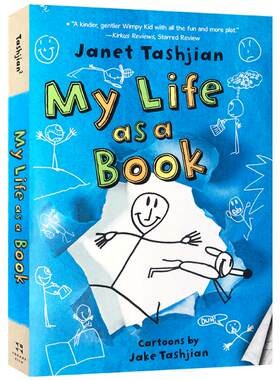 英文原版进口正版漫画书小屁孩成长记系列My Life as a Book儿童卡通章节桥梁小说英语图画故事书9-10-12岁小学生趣味课外阅读书籍