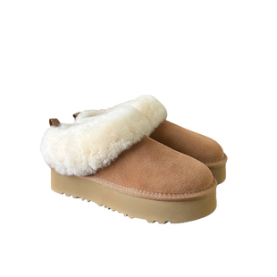 2025年新款河南桑坡羊皮毛一体真皮羊毛松糕厚底雪地靴女冬季短筒