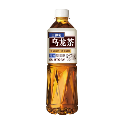 三得利无糖茶无糖乌龙茶饮料原味茉莉单丛玫瑰500ml*15瓶整箱官方