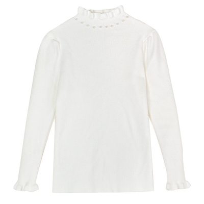 女童半高领弹力打底衫