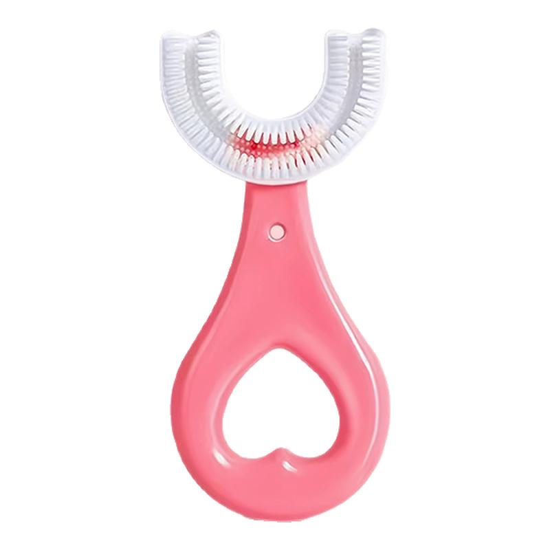 儿童U型硅胶牙刷宝宝洁牙软胶2到12岁都适合小孩牙膏套装刷牙神器