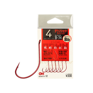 OWNER欧纳倒钓钩B-74日本进口11581管付红色细条面条虫WACKY鱼钩