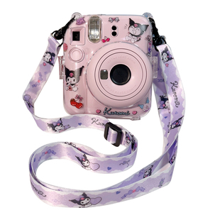 适用富士拍立得保护壳miniSE/12/11/9/8/7+透明相机套可爱背带绳5