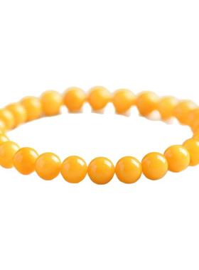 宋传承收藏级蜜蜡手串天然正品琥珀鸡油黄手链盘玩情绪稳定情侣款