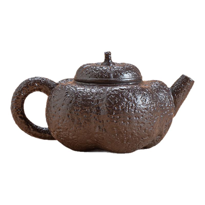 都州窑柴烧乐系列“南瓜”茶壶
