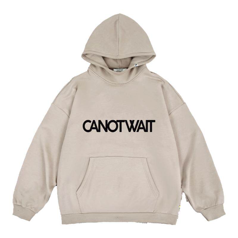 【陈伟霆同款】CANOTWAIT LOGO廓形卫衣卫裤套装男女款假两件卫衣