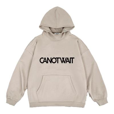 【陈伟霆同款】CANOTWAIT LOGO廓形卫衣卫裤套装男女款假两件卫衣