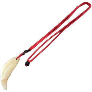 黑狗牙真品项链男女情侣狗牙齿挂件成人狼牙宝宝儿童狗牙藏獒吊坠