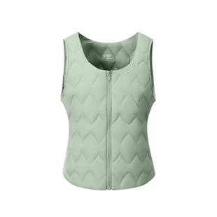 千仞岗2025秋冬新款羽绒服短款修身圆领背心马甲百搭叠穿舒适保暖