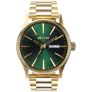 Nixon尼克松男女手表复古方形表时尚礼品石英钢带黑金小金表 A045