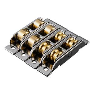 塑钢窗滑轮老式凹槽下铝合金门窗配件推拉窗窗户底部下面轨道滑轮