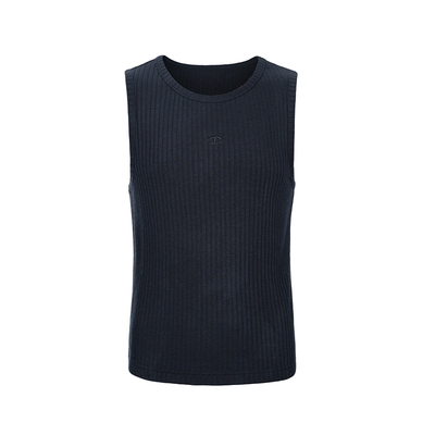 CATSSTAC 洛克坑条休闲背心夏季 贴身透气无袖T恤 休闲松弛感穿搭