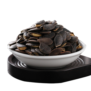 飞宏开口黑金刚南瓜子小包装盐焗味奶油味500g散装新鲜黑色南瓜子