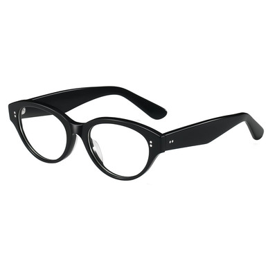 ULUCK猫眼黑框架眼镜素颜神器女近视可配度数超轻防蓝光显脸小low