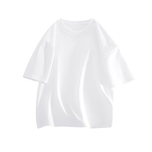 真维斯白色t恤男士短袖男生纯棉打底衫男青少年纯色半袖男款体恤L