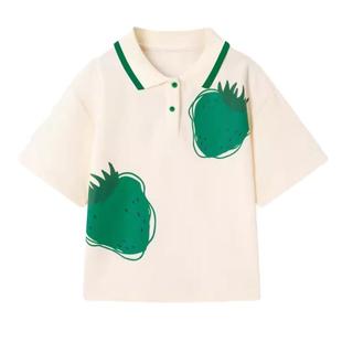 拍照好看的亲子装母子2024新款一家三口母女洋气短袖亲子活动T恤