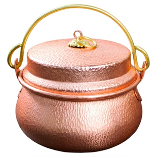 铜之魂 紫铜锣锅加厚大小铜锅涮肉焖饭炖肉煲汤燃气电磁炉家商用