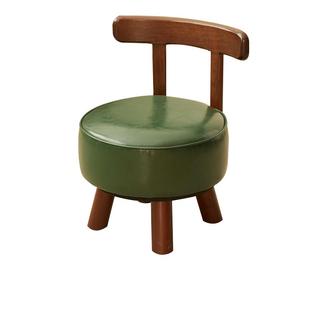 实木可旋转小椅子客厅小凳子门口换鞋凳家用板凳靠背矮凳休闲凳子