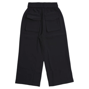 memoryin童装长裤两个小朋友松紧腰立体口袋百搭工装风直筒长裤