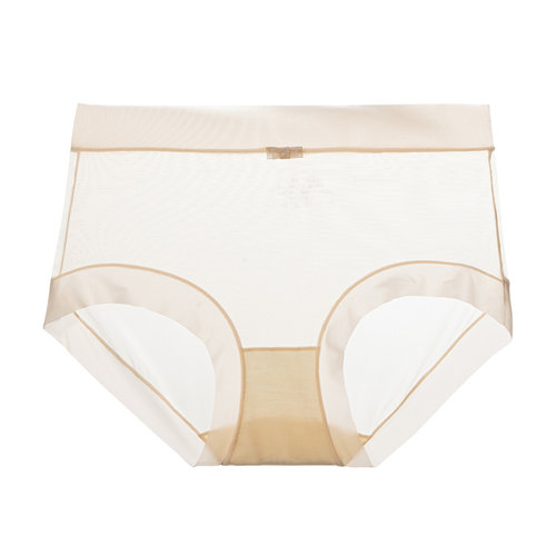 健丹鸟冰丝无痕内裤女士面膜裤抗菌全棉裆性感春夏超薄少女三角裤