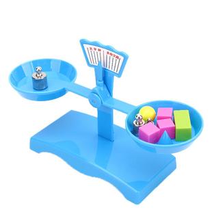 天平秤教具小学生二三年级儿童早教数学科学实验托盘平衡砝码套装