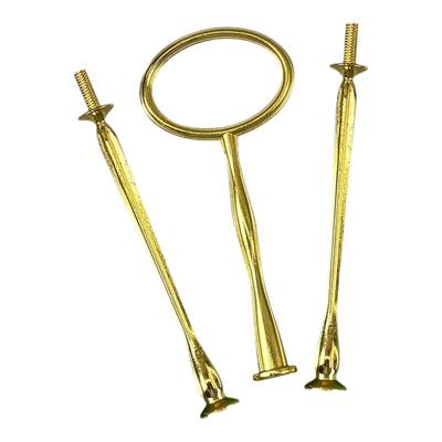 新款椭圆串盘合金三层多层支架陶瓷玻璃甜品盘金属配件支撑架托架