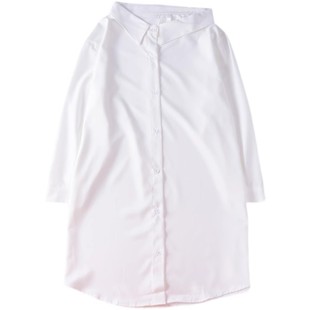 衬衫睡裙夏季女士开衫性感宽松家居服雪纺中长款衬衣冰丝真丝睡衣