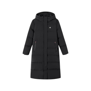 乐卡克法国公鸡官方秋冬女款长羽绒服高蓬松保暖外套