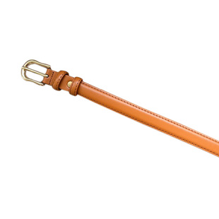 韩版复古真皮细腰带女款高级感百搭ins风皮带腰封裤带牛仔裤腰链