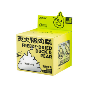 MOJO魔球狗狗零食鸭肉梨冻干雪清热去火缓解泪痕中小型幼犬猫通用