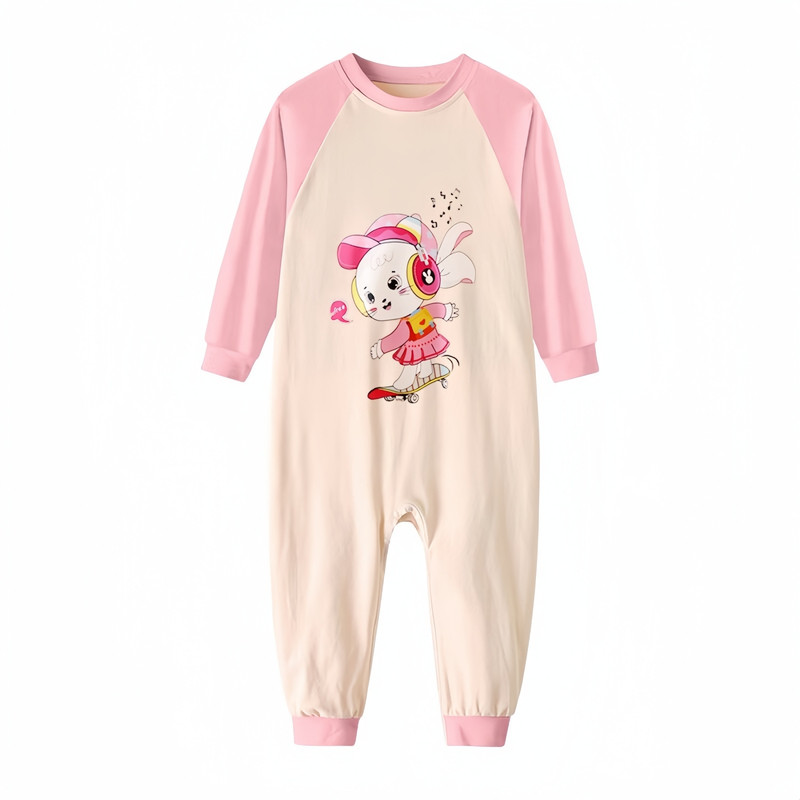 儿童家居服连体衣中大童分腿睡袋