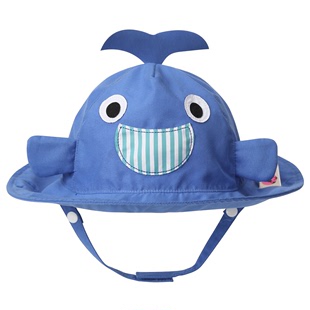 防紫外线婴儿帽子防晒帽夏宝宝遮阳帽卡通婴幼儿太阳帽可爱渔夫帽