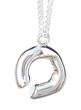 韩国向日葵欧尼银色马蹄项链